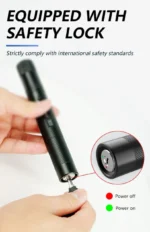 Green Laser Pointer Adjustable Focus Laser Light with Star Head (4)