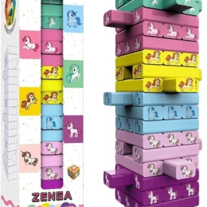 Kids Zenga 54pcs Wooden Tumbling Blocks (1)