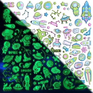 3D Space Puffy - Glow in Night Stickers (2)
