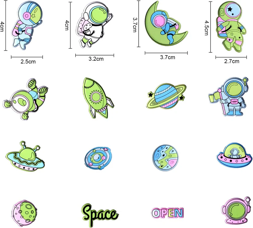 3D Space Puffy - Glow in Night Stickers (5)