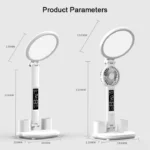 Big Foldable Desk Lamp - Time Temp Date (3)