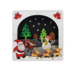 Christmas DIY Multilayer Frame Kit - 3D Holiday Craft Set for Kids