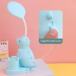 Cute Dino Table Lamp Night Lamp Pen Stand with Sharpener (4)