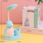 Cute Dino Table Lamp Night Lamp Pen Stand with Sharpener (7)