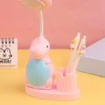 Cute Dino Table Lamp Night Lamp Pen Stand with Sharpener (8)