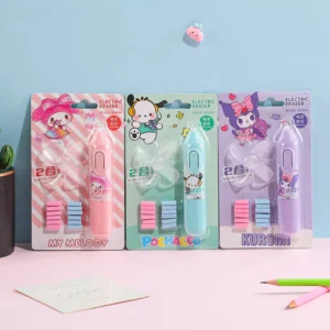 Cute Electric Erasers with Fan (2)