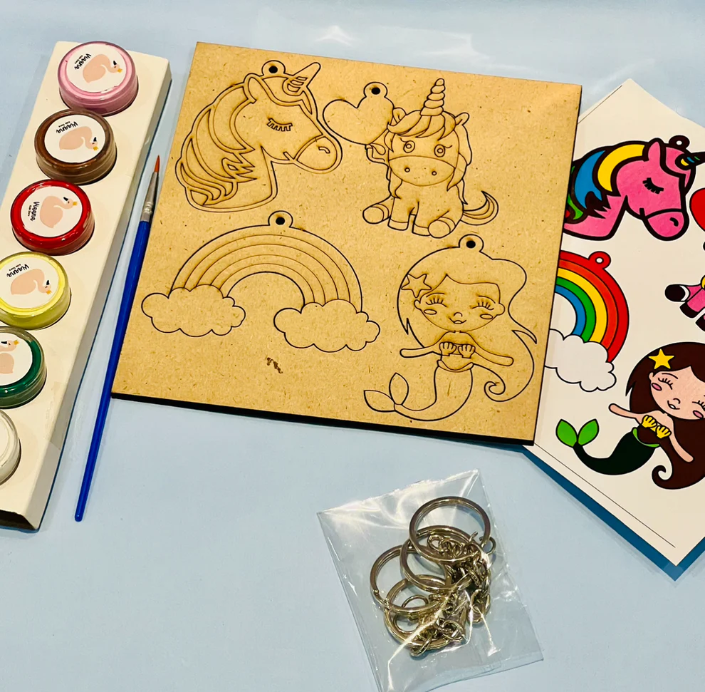 DIY - Girls Keychain Set