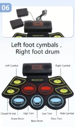 Digital Electronic Drums Advanced 11 Pads (4)