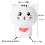 Reading Kitty - Silicone Lamp (4)
