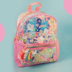 Sparkling Toddler Backpack Mini Holographic Bag for Kids Unicorn