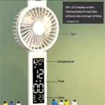 Stylist Desk Lamp - Fan + Clock (16)