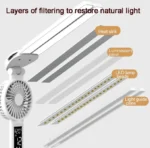 Stylist Desk Lamp - Fan + Clock (18)