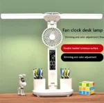 Stylist Desk Lamp - Fan + Clock (19)