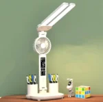 Stylist Desk Lamp - Fan + Clock (8)