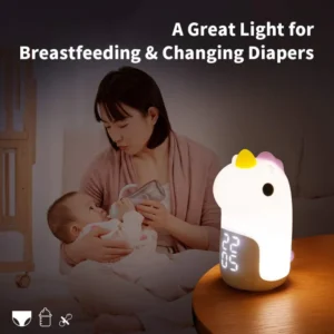 Unicorn Lamp with Clock (2)