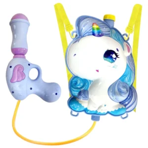 Backpack water gun for kids – Unicorn and Space design