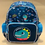 12 Inch Kids Luxury Backpack Holographic Cartoon Themed Mini School Bag with Front Pocket Cute Durable for Preschoolers Dino