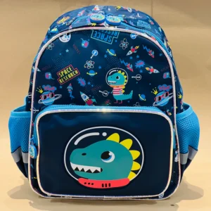 12 Inch Kids Luxury Backpack Holographic Cartoon Themed Mini School Bag with Front Pocket Cute Durable for Preschoolers Dino