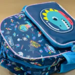 12 Inch Kids Luxury Backpack Holographic Cartoon Themed Mini School Bag with Front Pocket Cute Durable for Preschoolers Dino Pocket
