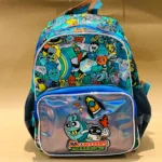 12 Inch Kids Luxury Backpack Holographic Cartoon Themed Mini School Bag with Front Pocket Cute Durable for Preschoolers Monster