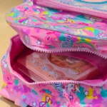 12 Inch Kids Luxury Backpack Holographic Cartoon Themed Mini School Bag with Front Pocket Cute Durable for Preschoolers Unicorn Open Bag