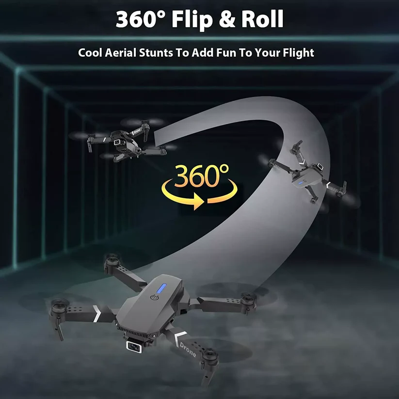 KidsAdults Drone - 4K Dual Camera 360