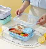Pastel Lunchbox with 3 Compartments For Kids and Teenagers (5)