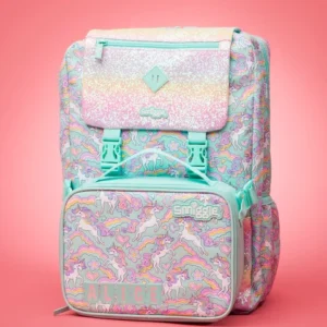 Smiggle 18 Large School Backpack Luxury Quality Kids Bag with Multiple Compartments Padded Straps Trendy Durable Uni