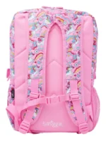Smiggle 18 Large School Backpack Luxury Quality Kids Bag with Multiple Compartments Padded Straps Trendy Durable Unicorn Pink Side