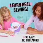 Stitch ‘N Style Fashion Studio by Spin Master – Kids Sewing Machine with Pre-Threaded Fabric & Smart Sensor | DIY Fashion Kit for Ages 8+