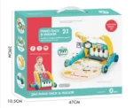 2 In 1 Baby push walker & Piano Rack - Baby Gym Play Mat - 1