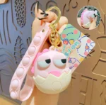 3D Cute Animal Keychain with Squishy Eyes-2