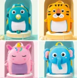 3D Safari Animal Backpack Fun Lightweight Animal Bag for Kids Toddlers collage