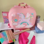 Armoured Adventurer Hardshell Backpack Durable Kids School Bag with Cool Design Unicorn With BG