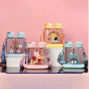 Cute Dual Kids Sipper - Carry 2 Drinks - 1