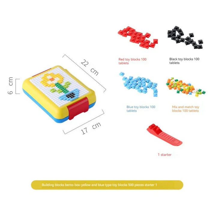 DIY Blocks - 800ml BPA Free Leak-Proof Lunch Box-5