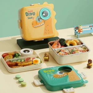 Dino Eye - Spill Free Steel Lunch Box-1