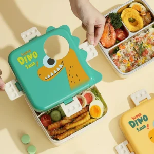 Dino Eye - Spill Free Steel Lunch Box-2