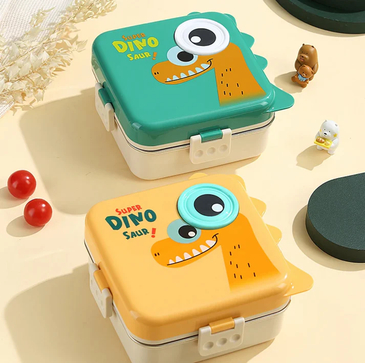 Dino Eye - Spill Free Steel Lunch Box-5