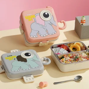 Elephant Eye - Spill Free Steel Lunch Box-1