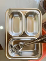 GIBO - 3 Grid-100% Spill Free-Stainless Steel Lunchbox-3
