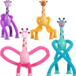 Girraffe Telescopic Suction Cup Toys - LED Light - Pop Tubes-5