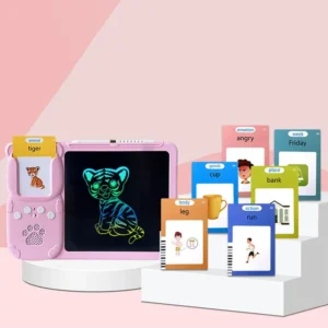 LCD Tablet + English Speaking Educational Cards-2