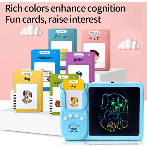 LCD Tablet + English Speaking Educational Cards-5