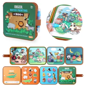 Magical Water Painting - Reusable Book with Brush-1