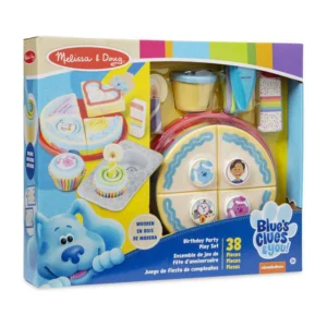 Melissa & Doug Blues Clues and You Wooden Birthday Party Play Set - 38+pcs-1 kids kitchen set