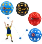 Moon Ball Bouncy Coral Ball Anti Stress Ball (Pack of 1 - Multicolor)-2