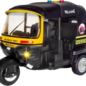 Mumbai Auto Rickshaw Toy- Music + Lights-1