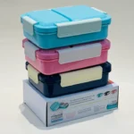 Opaque Lid-Spill Free 2 Grids Lunchbox-1