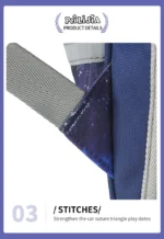 Peilijia Super Cute Kids Backpack Adorable Space Design Premium Quality School Bag Strip